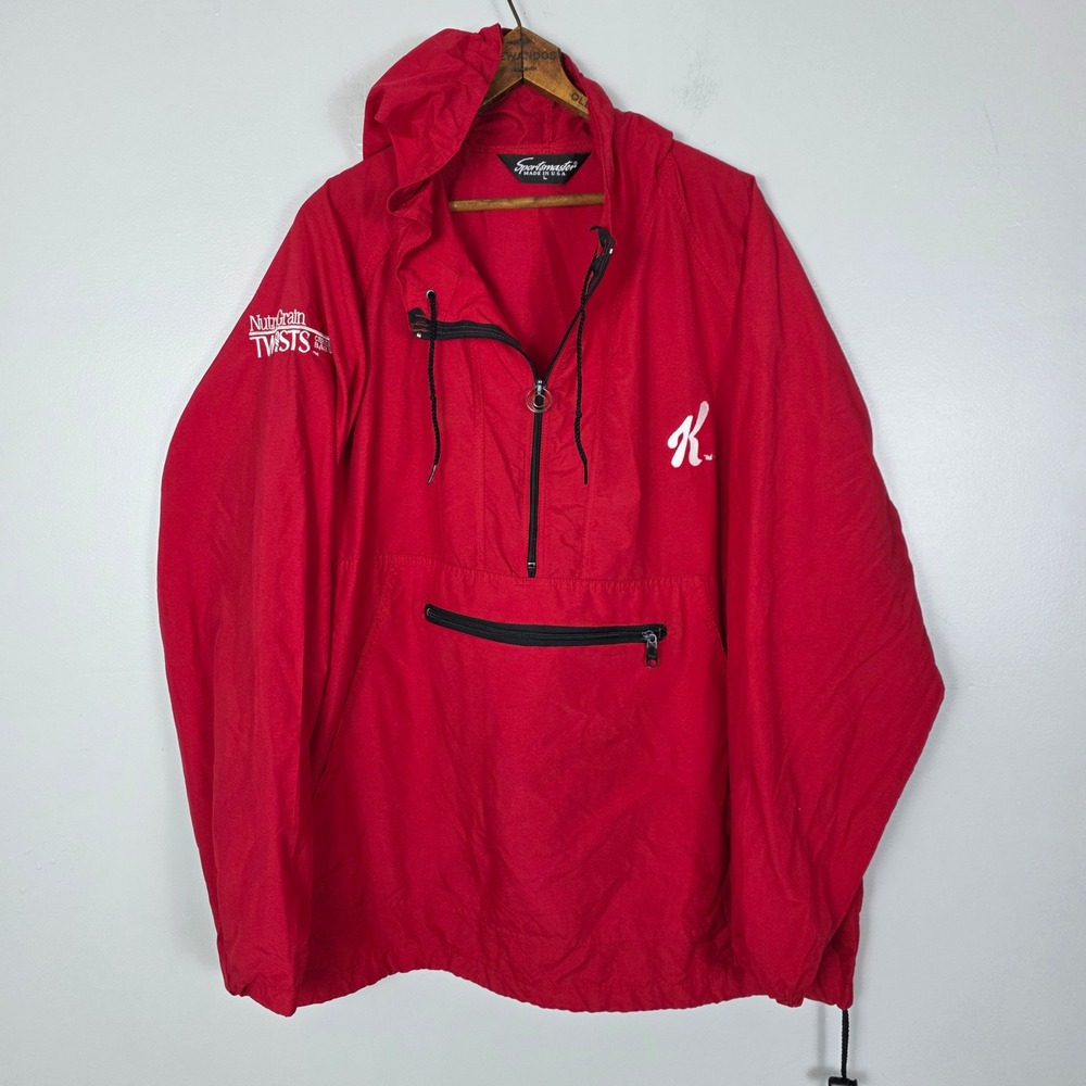 Vintage Sportsmaster Kellogg's Pullover Hooded Windbreaker Nutri-Grain Twists